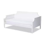 Twin Mariana Wood Daybed White - Baxton Studio: Traditional MDF & Rubberwood Frame, Painted Finish, Reinforced Support
