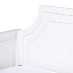 Daybed in Legno Mariana Doppio Bianco - Baxton Studio: Struttura Tradizionale in MDF e Legno di Gomma, Finitura Verniciata, Supporto Rinforzato