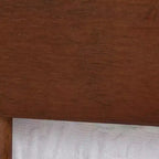Divano letto Baxton Studio Helio in legno con struttura a giorno, marrone noce