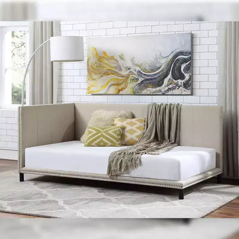 Acme Furniture Letto Yinbella Completo Lino Beige