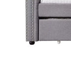 Divano Letto Full DayBed Justice in Tessuto Grigio Fumo - Acme Furniture