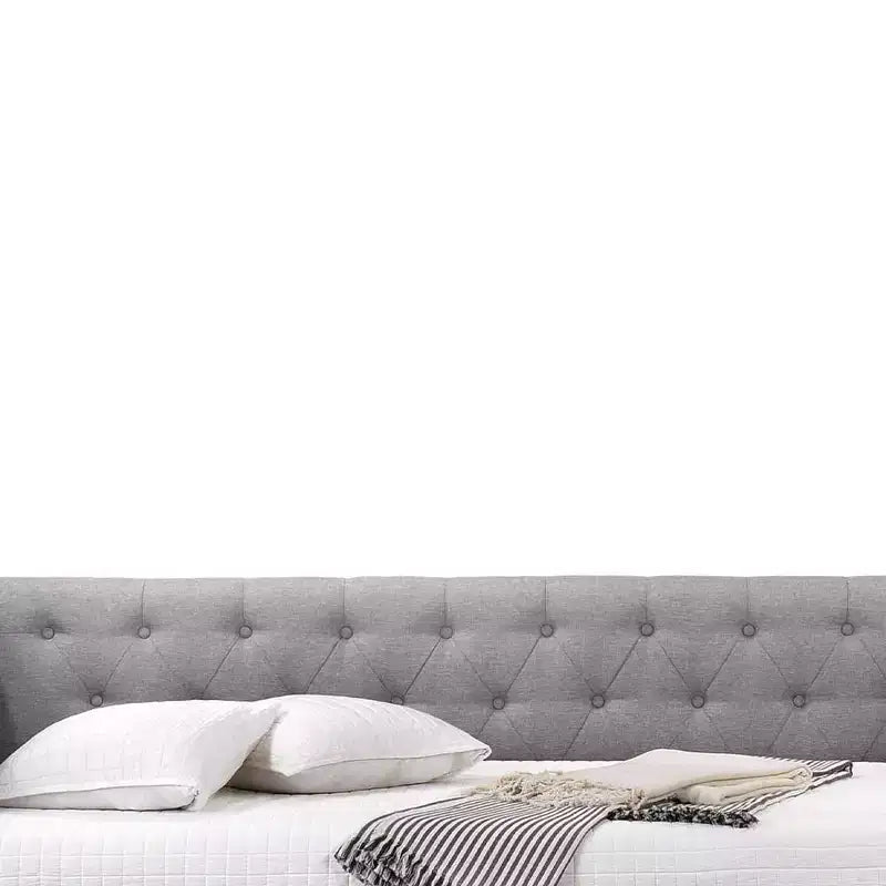 Divano Letto Full DayBed Justice in Tessuto Grigio Fumo - Acme Furniture