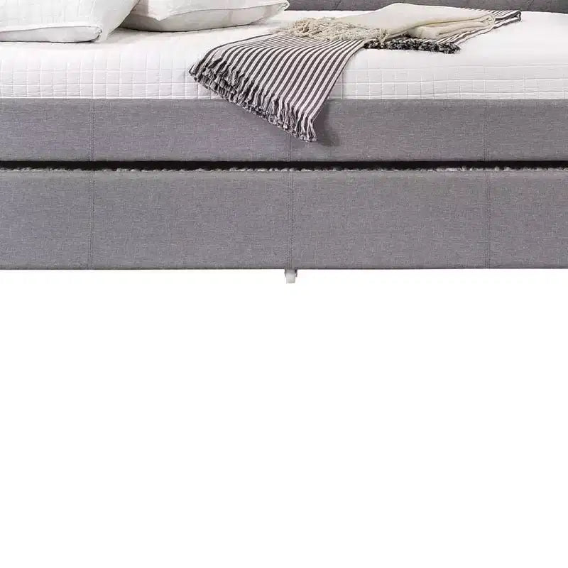 Divano Letto Full DayBed Justice in Tessuto Grigio Fumo - Acme Furniture