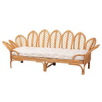bali & pari Divanetto in rattan Twin Loften miele chiaro