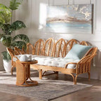 bali & pari Divanetto in rattan Twin Loften miele chiaro