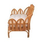 bali & pari Divanetto in rattan Twin Loften miele chiaro
