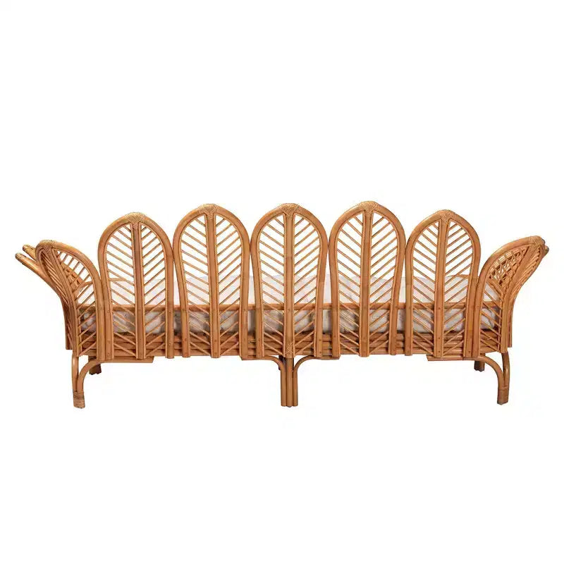 bali & pari Divanetto in rattan Twin Loften miele chiaro