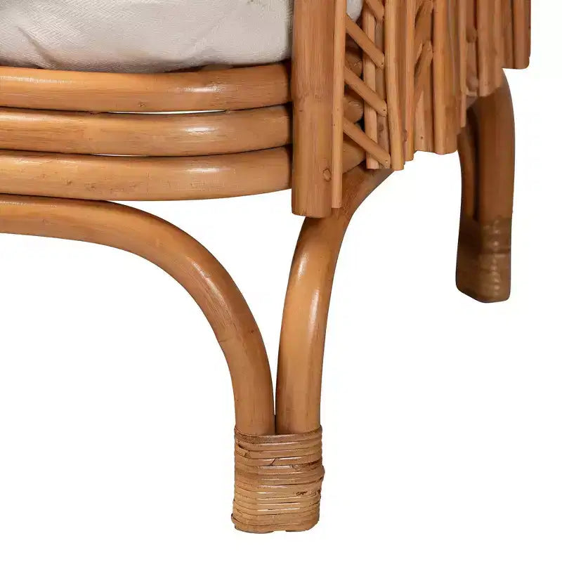 bali & pari Divanetto in rattan Twin Loften miele chiaro