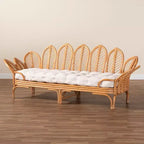 bali & pari Divanetto in rattan Twin Loften miele chiaro