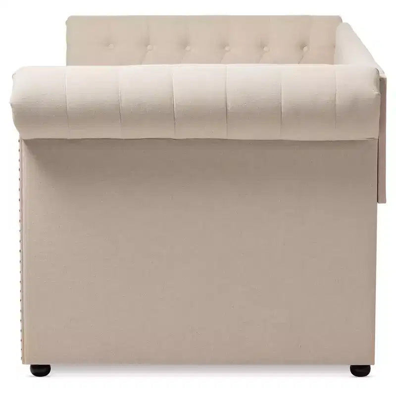 Divano Letto Estraibile Moderno in Tessuto Mabelle - Baxton Studio