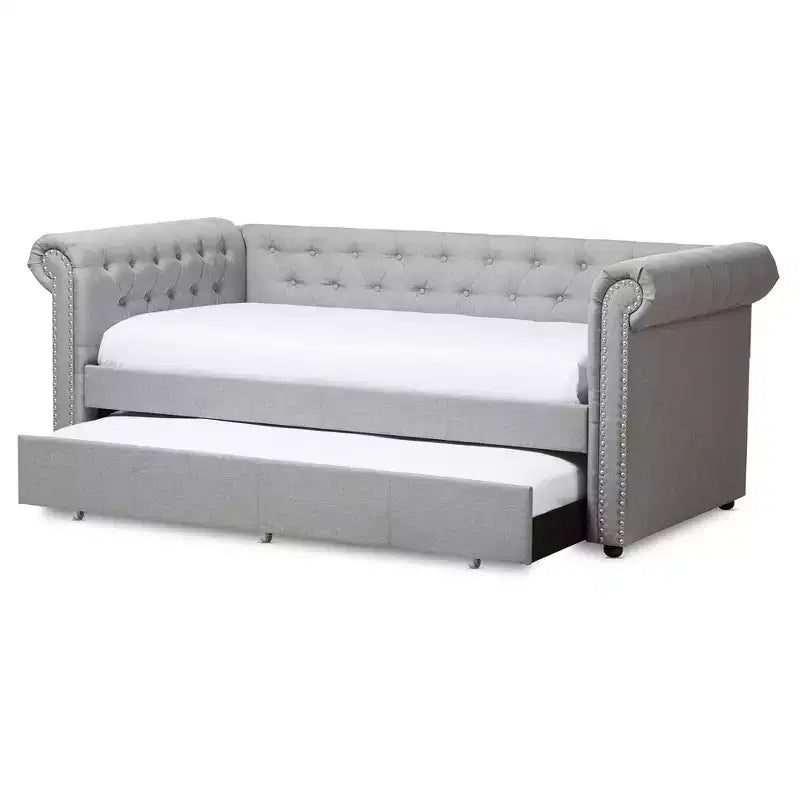 Divano Letto Estraibile Moderno in Tessuto Mabelle - Baxton Studio