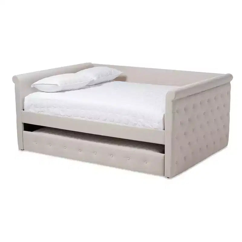 Alena Daybed with Trundle - Baxton Studio