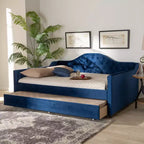 Divano letto Perry Velvet con letto estraibile - Baxton Studio