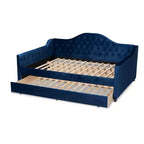 Divano letto Perry Velvet con letto estraibile - Baxton Studio