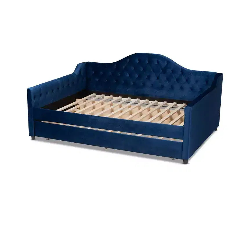 Divano letto Perry Velvet con letto estraibile - Baxton Studio