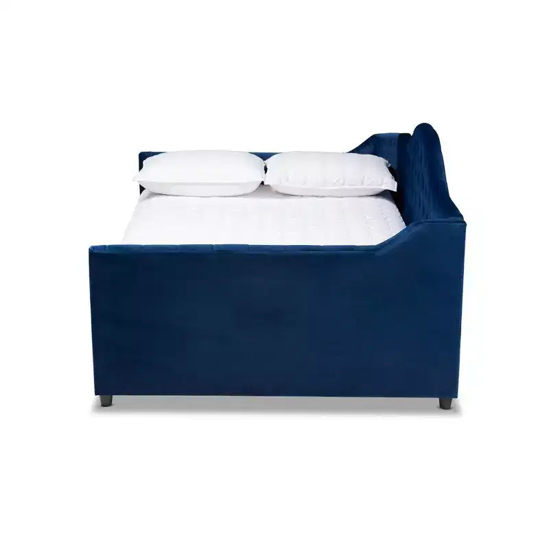 Divano letto Perry Velvet con letto estraibile - Baxton Studio
