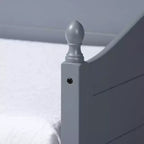 Lettino a giorno Mara Wood con rotelle gemelle - Baxton Studio