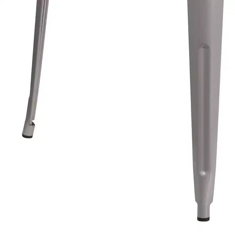 Tavolo Alto da Bar Quadrato in Metallo per Interni ed Esterni Flash Furniture di Qualità Commerciale da 80 cm