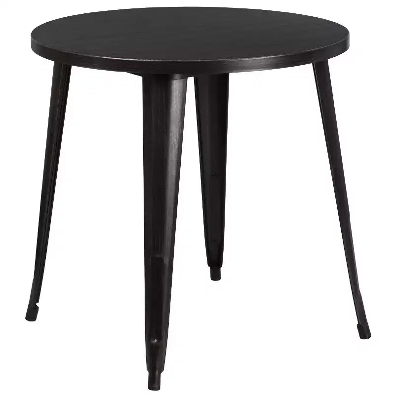 Flash Furniture Commercial Grade 30 Round Metal Indoor-Outdoor Table
