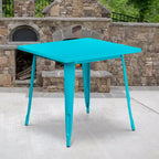 Tavolo quadrato da interno/esterno in metallo di livello commerciale Flash Furniture 31.5