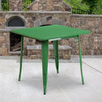 Tavolo quadrato da interno/esterno in metallo di livello commerciale Flash Furniture 31.5