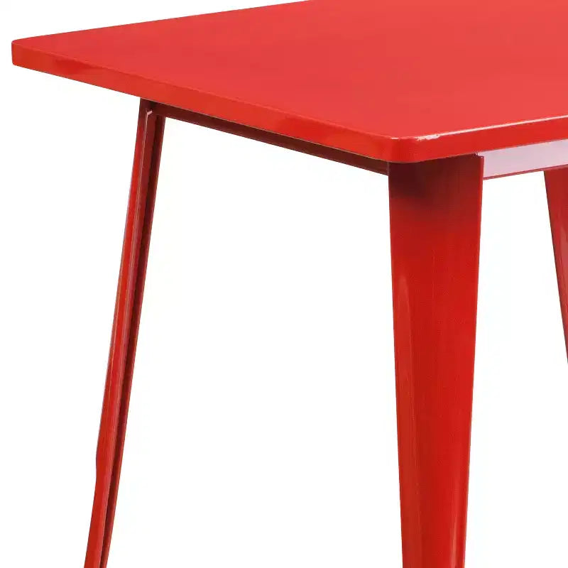 Tavolo quadrato da interno/esterno in metallo di livello commerciale Flash Furniture 31.5