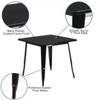 Tavolo quadrato da interno/esterno in metallo di livello commerciale Flash Furniture 31.5