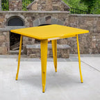 Tavolo quadrato da interno/esterno in metallo di livello commerciale Flash Furniture 31.5