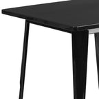 Tavolo quadrato da interno/esterno in metallo di livello commerciale Flash Furniture 31.5