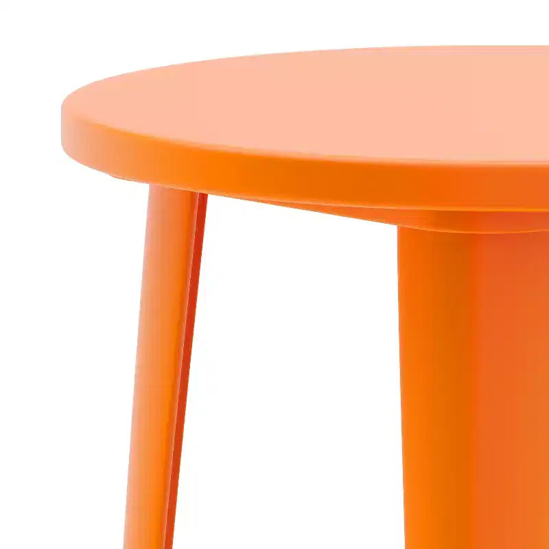 Tavolo Rotondo da Bar per Interni/Esterni in Metallo da 24 pollici per Uso Commerciale Flash Furniture