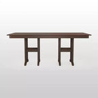 Tavolo da pranzo da esterno rettangolare 37 x 72 POLYWOOD in stile rustico