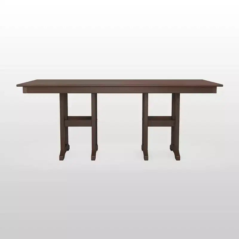 Tavolo da pranzo da esterno rettangolare 37 x 72 POLYWOOD in stile rustico