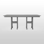 Tavolo da pranzo da esterno rettangolare 37 x 72 POLYWOOD in stile rustico