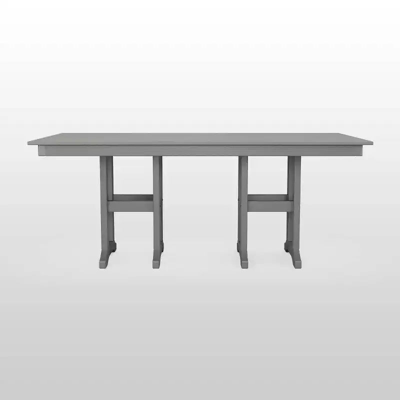 Tavolo da pranzo da esterno rettangolare 37 x 72 POLYWOOD in stile rustico