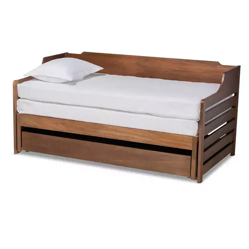 Divano letto allungabile da due piazze a king size con cassetto portaoggetti Jameson - Baxton Studio