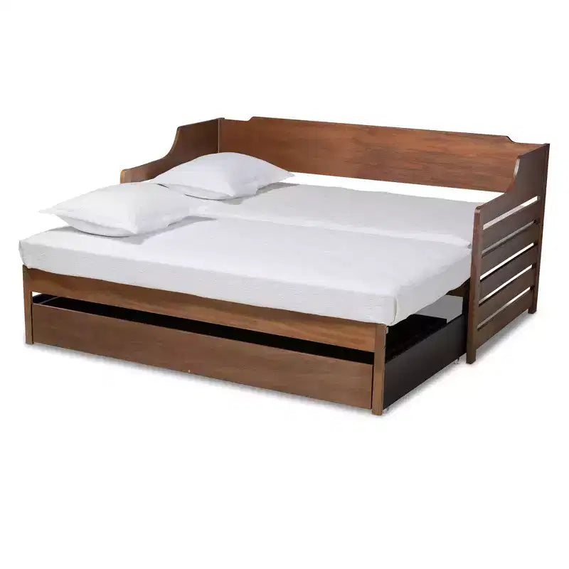 Divano letto allungabile da due piazze a king size con cassetto portaoggetti Jameson - Baxton Studio