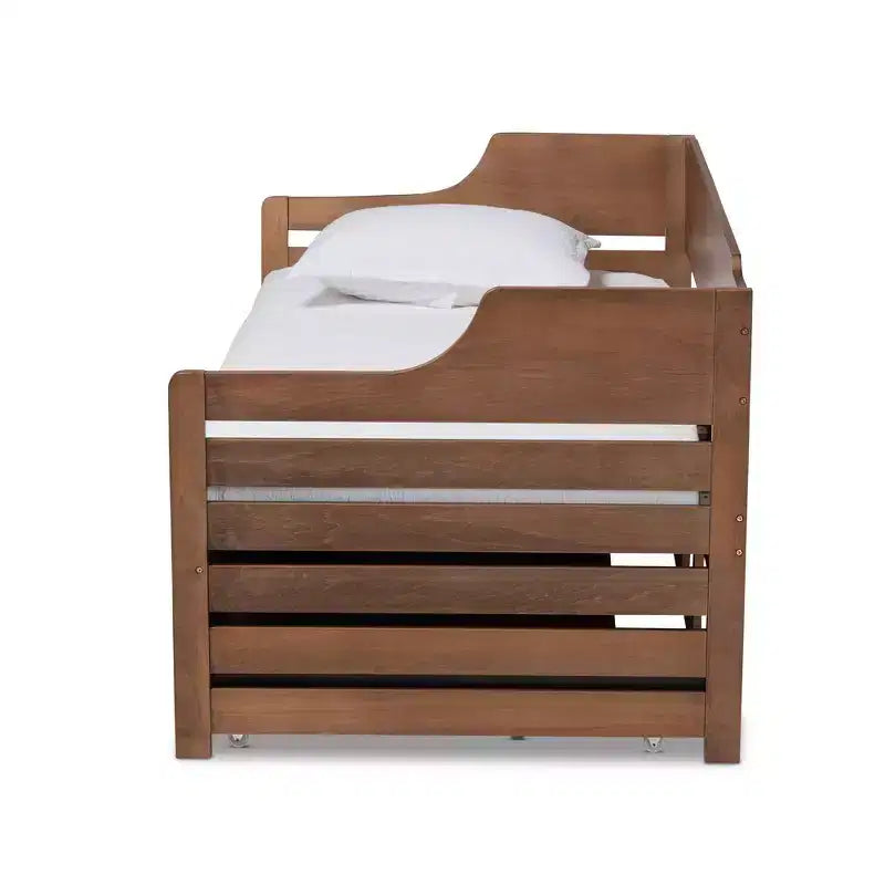 Divano letto allungabile da due piazze a king size con cassetto portaoggetti Jameson - Baxton Studio
