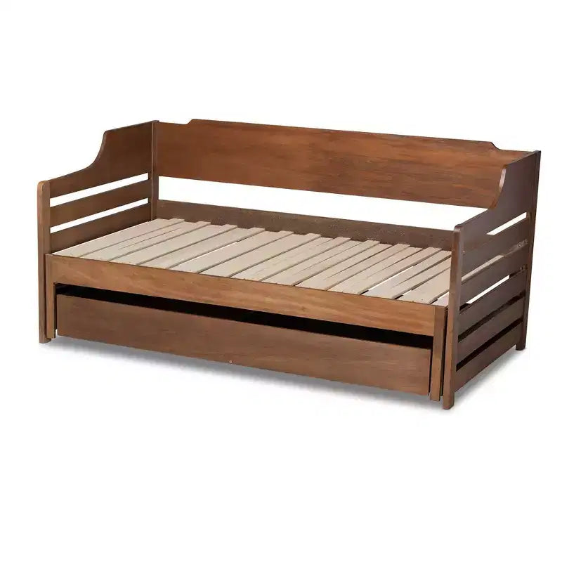 Divano letto allungabile da due piazze a king size con cassetto portaoggetti Jameson - Baxton Studio