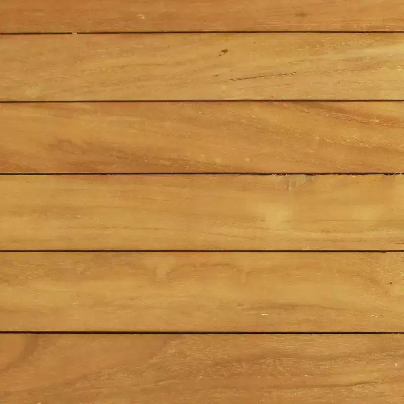 Sunnydaze Tavolo da pranzo rettangolare per esterni in legno massello di teak con finitura antimacchia - 48 - Marrone chiaro