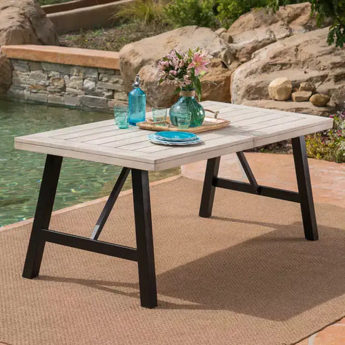 Tavolo da pranzo rettangolare Borocay in acacia - Christopher Knight Home
