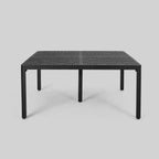 Tahoe Square Aluminum Modern Woven Accents Dining Table - Christopher Knight Home