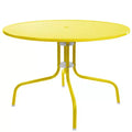 Northlight 39.25-Inch Outdoor Retro Metal Tulip Table, Yellow