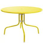 Northlight 39.25-Inch Outdoor Retro Metal Tulip Table, Yellow
