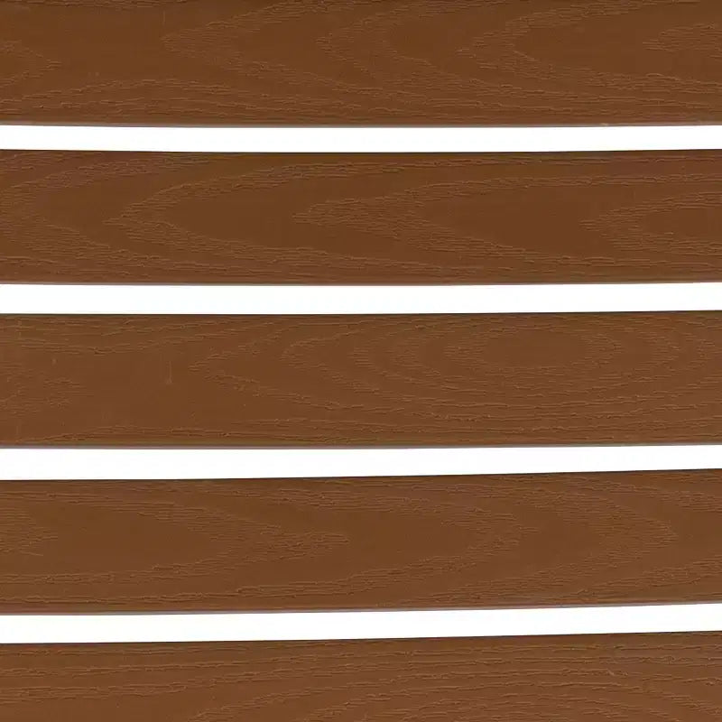 Flash Furniture Lark, set da bistrò da esterno con tavolo e 2 sedie con doghe in poly effetto teak