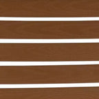 Flash Furniture Lark, set da bistrò da esterno con tavolo e 2 sedie con doghe in poly effetto teak
