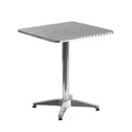 Emma and Oliver 23.5 Square Aluminum Indoor-Outdoor Table