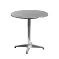 Emma and Oliver 27.5 Round Aluminum Indoor-Outdoor Table
