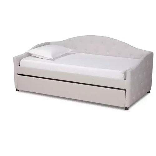 Becker Transitional Daybed with Trundle - Baxton Studio