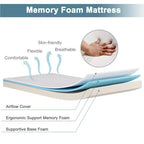 Costway Letto Pieghevole per Ospiti con Materasso in Memory Foam