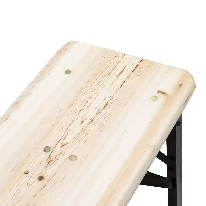 Outsunny Set Tavolo e Panche Pieghevoli Portatili da Picnic da 180 cm, Set Tavolo da Pranzo Pieghevole in Legno per Campeggio, Giardino, Attività all'Aperto